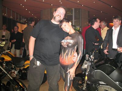 Bodypainting im Casino Hohensyburg